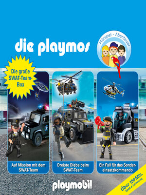 cover image of Die Playmos--Das Original Playmobil Hörspiel, Die große SWAT-Team-Box, Folgen 68, 78, 85